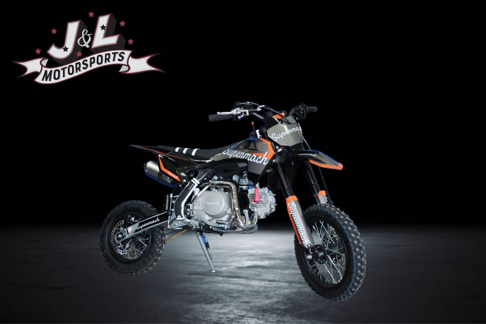 Moto de cross semiautomática Supermach de 110 cc