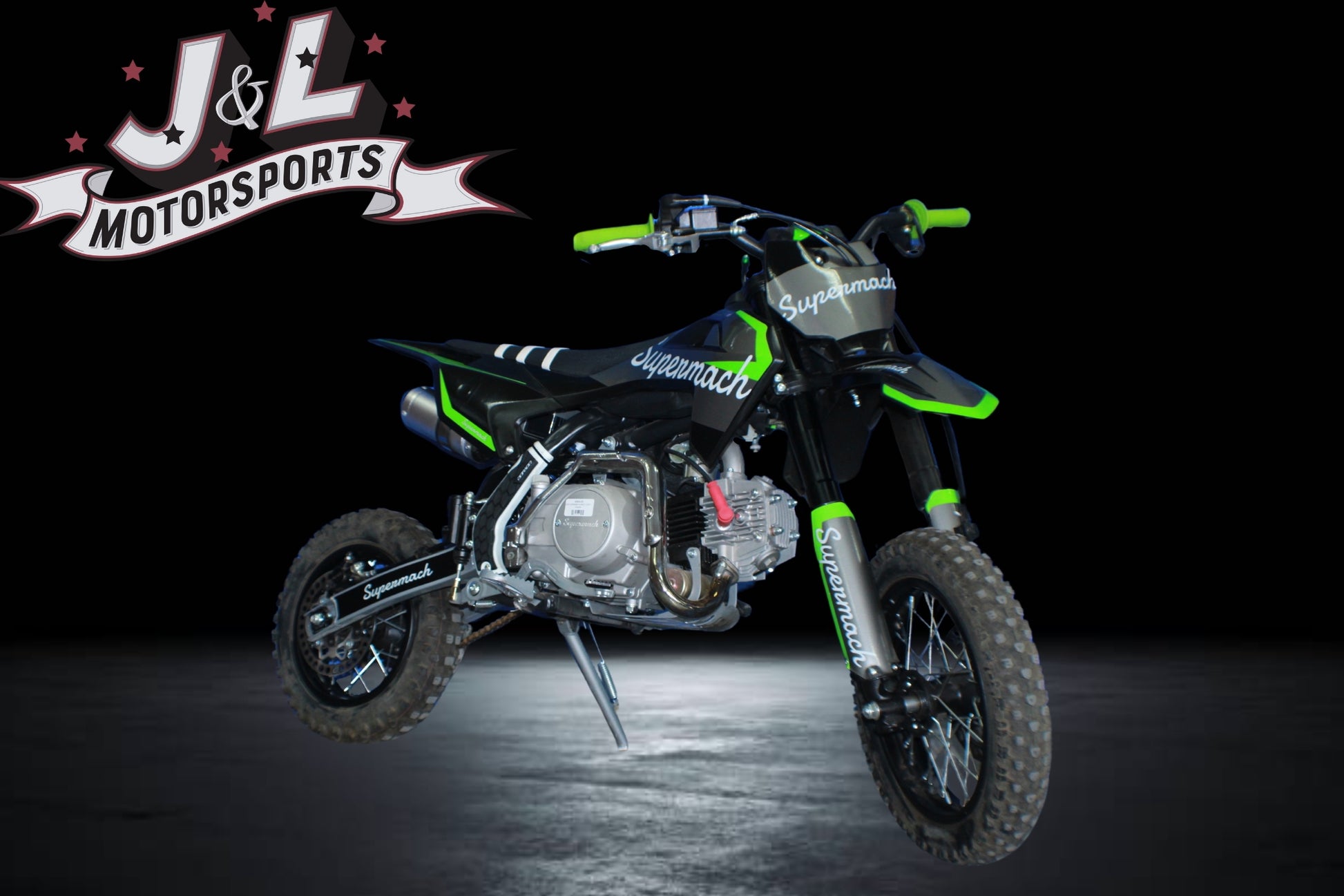Moto de cross semiautomática Supermach de 110 cc